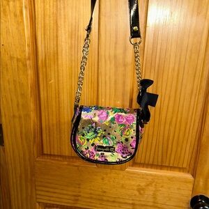 Betsyville Floral Crossbody Bag with Chain Strap